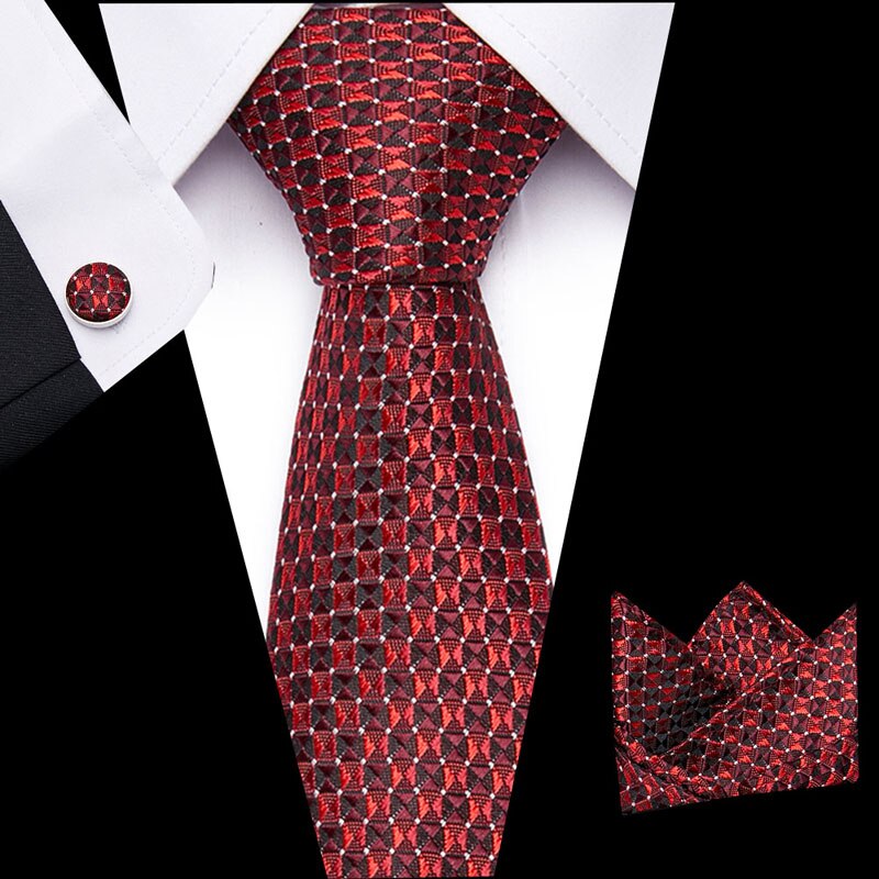 Luxury Paisley Blue Silk Tie with Hanky & Cufflinks