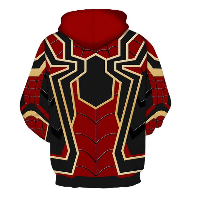 3D Printed Spider Graphic Hoodie