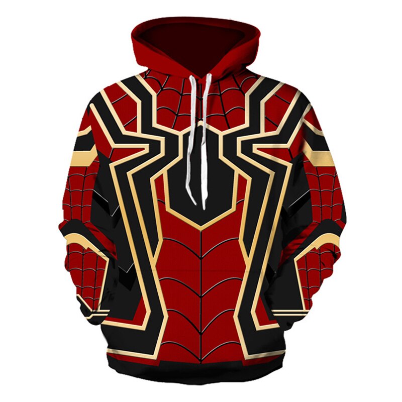 3D Printed Spider Graphic Hoodie