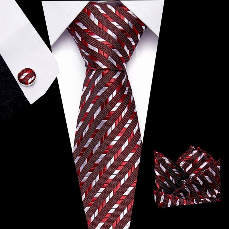 Luxury Paisley Blue Silk Tie with Hanky & Cufflinks