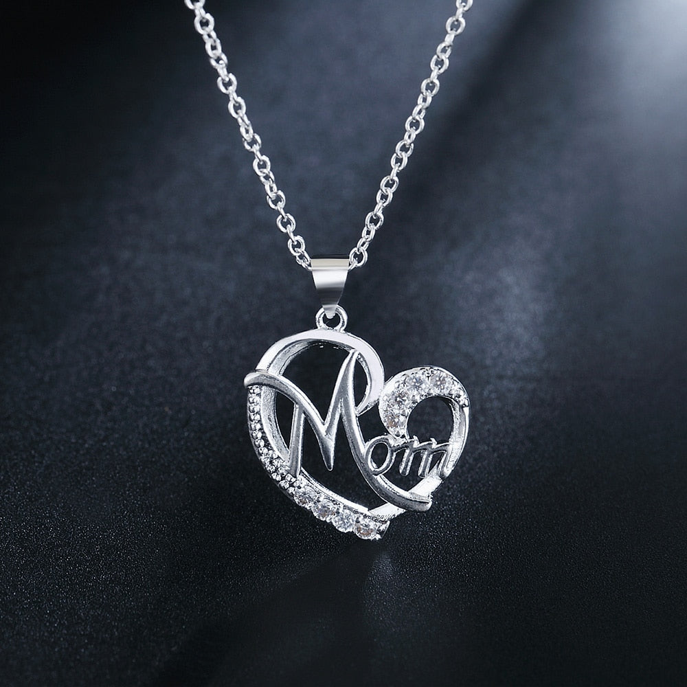Sterling Silver Mom Pendant
