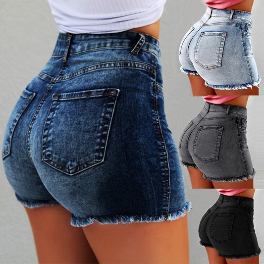 High Waist Denim Shorts