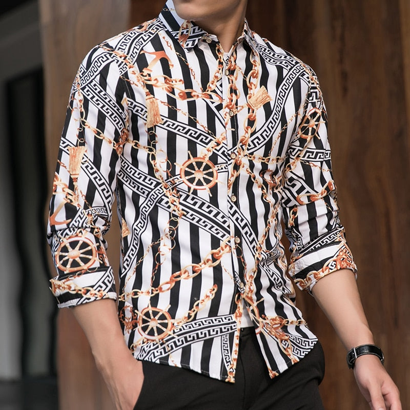 Long Sleeve Printed Shirt