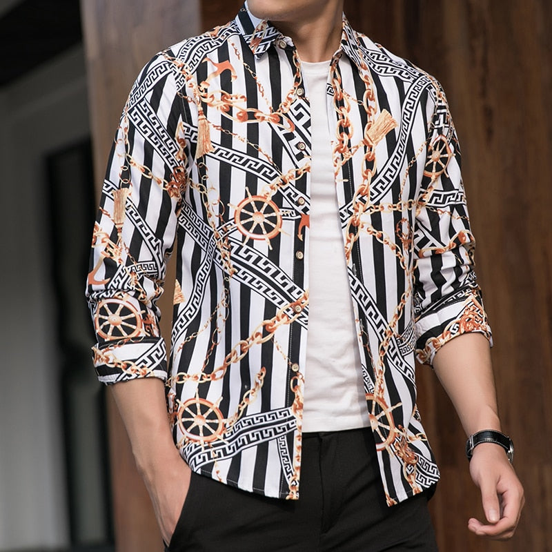 Long Sleeve Printed Shirt