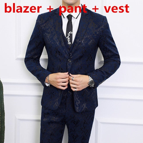 Left ROM Brand Luxury Men Suits