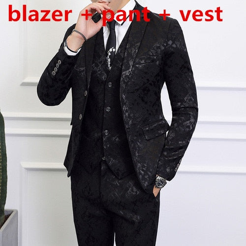 Left ROM Brand Luxury Men Suits