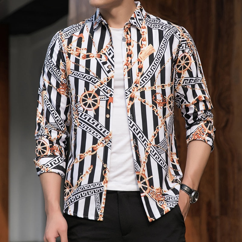 Long Sleeve Printed Shirt