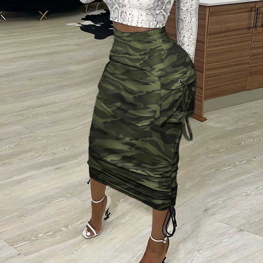 Draw String Pencil Skirts