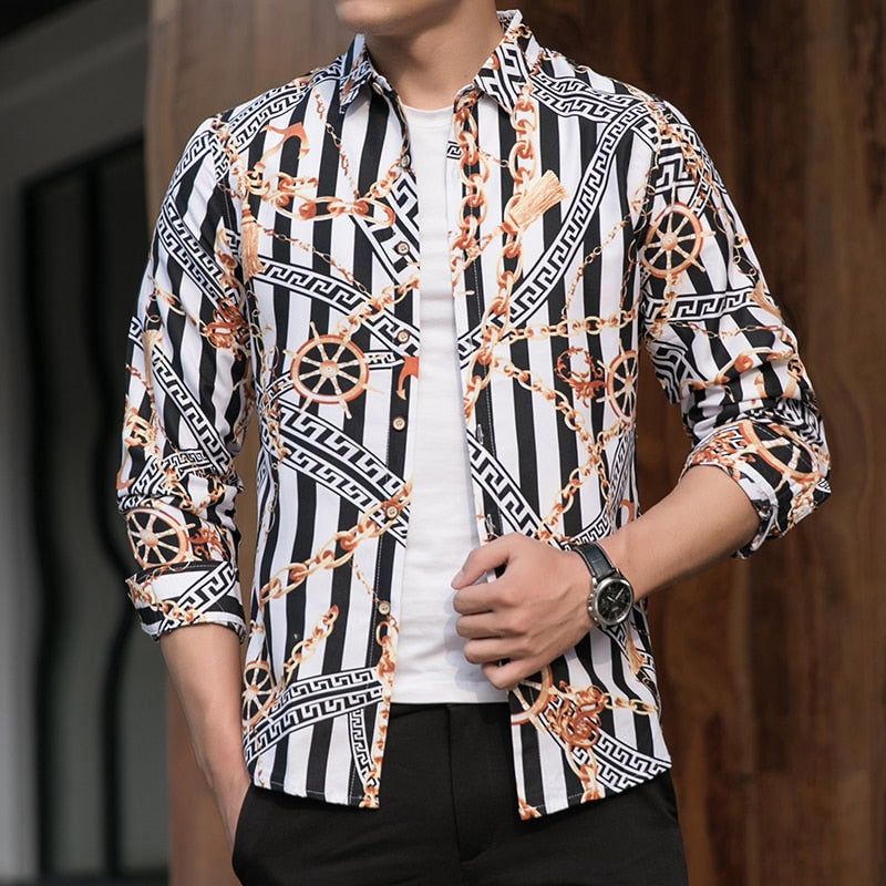 Long Sleeve Printed Shirt