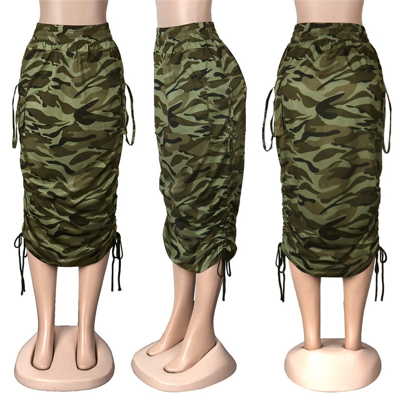 Draw String Pencil Skirts