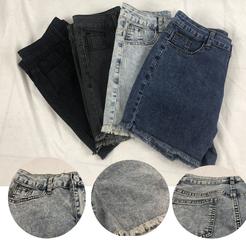 High Waist Denim Shorts