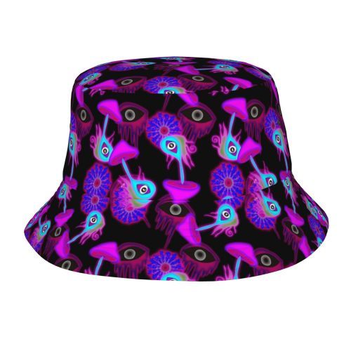 Bucket Hat Psychedelic Magic Mushrooms Fisherman Reflect