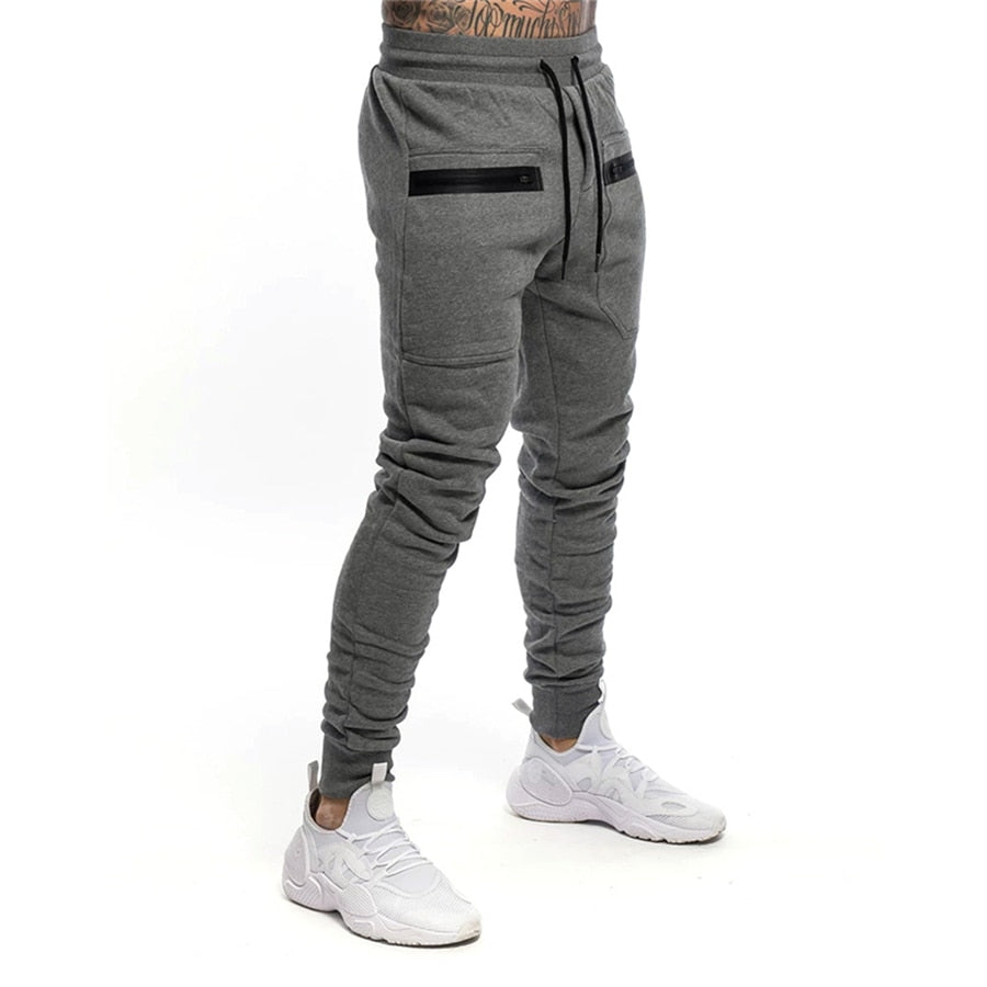 New Mens Jogger Zip pocket Sweatpants
