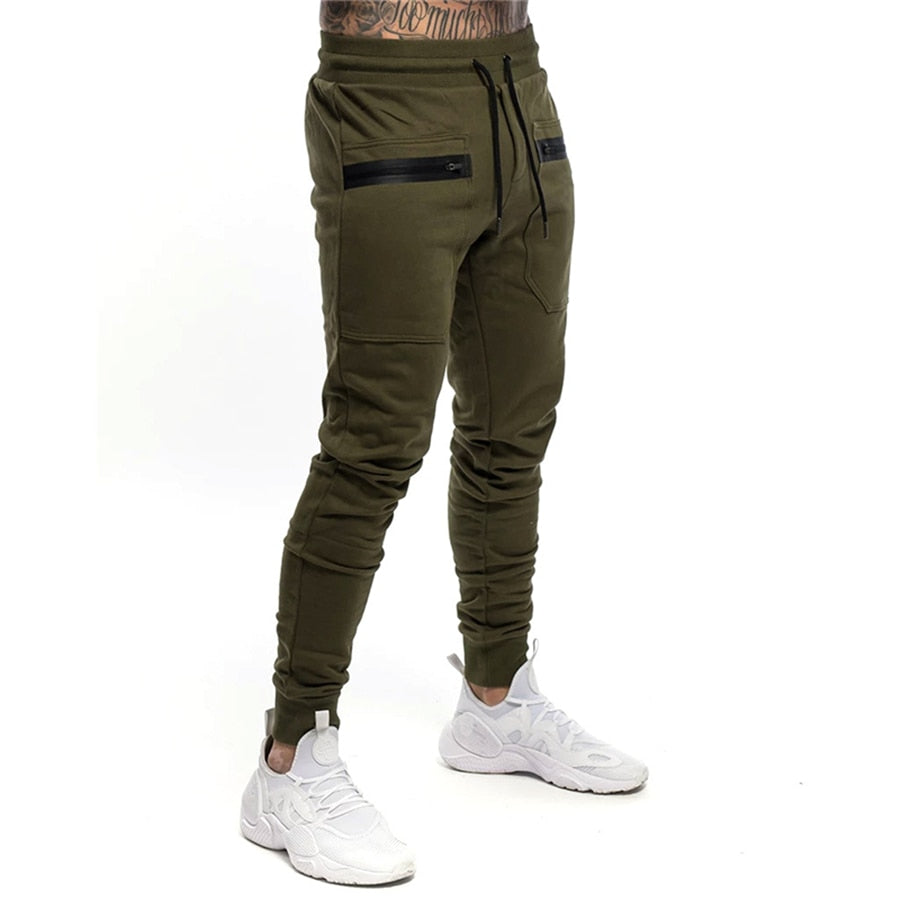 New Mens Jogger Zip pocket Sweatpants